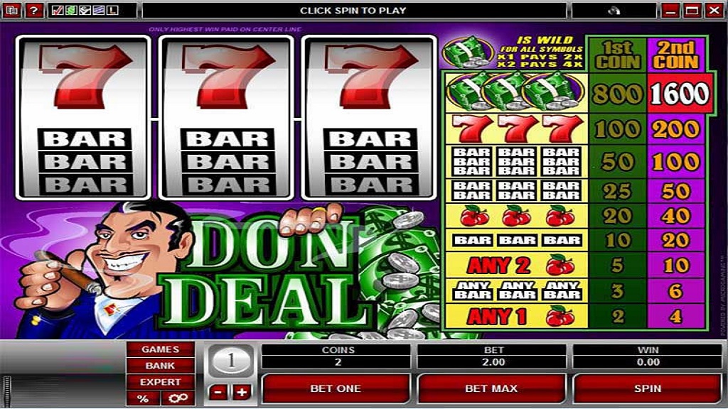 Screenshot of Don Deal from Microgaming