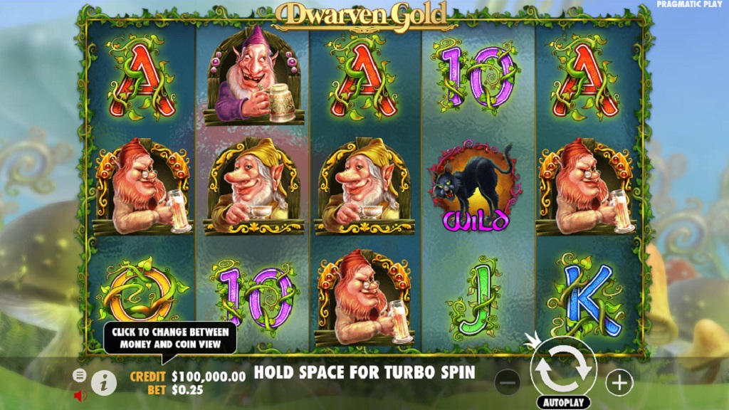 Screenshot of Dwarven Gold Deluxe slot from Pragmatic Play