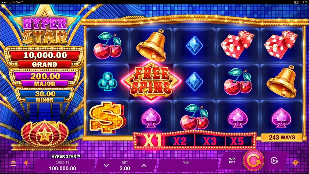 Screenshot of Hyper Star from Microgaming
